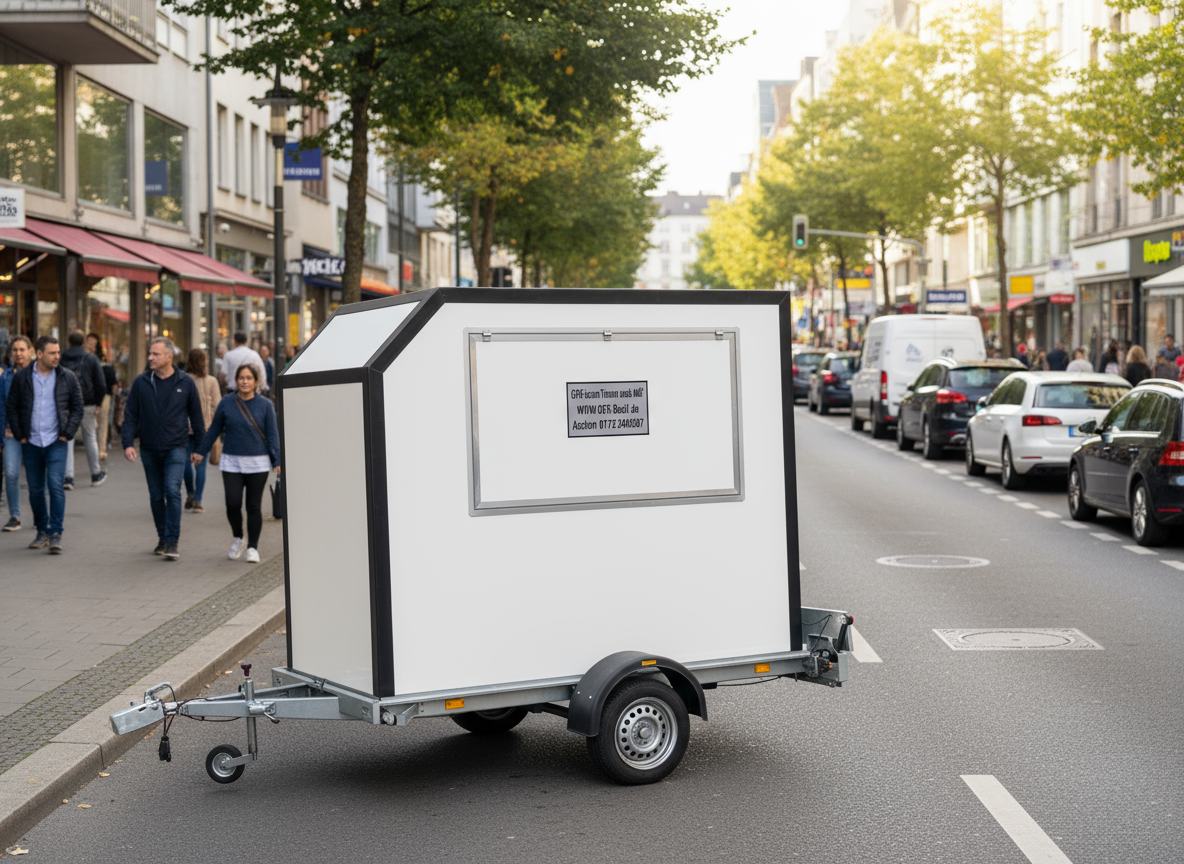 GFK Anhänger Aufbau